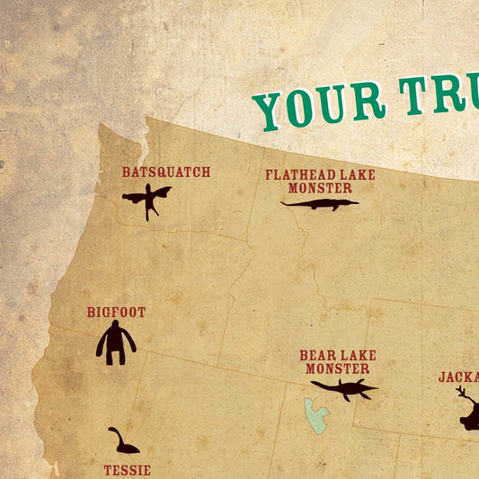 Cryptids of the USA Postcard