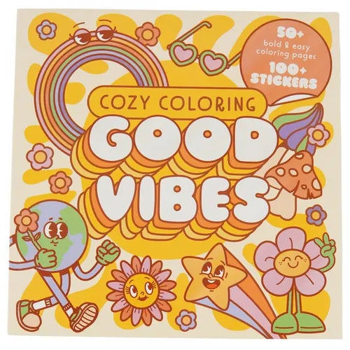 Cozy Coloring Good Vibes: With Stickers