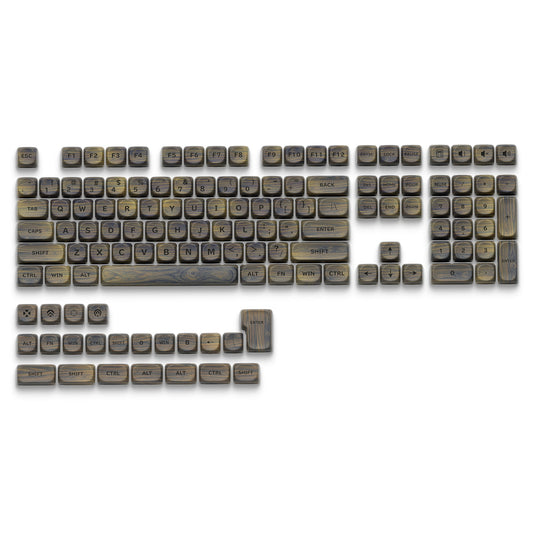 XVX Walnut Texturer MOA Profile Dye-Sub PBT Keycap Set 130-Key