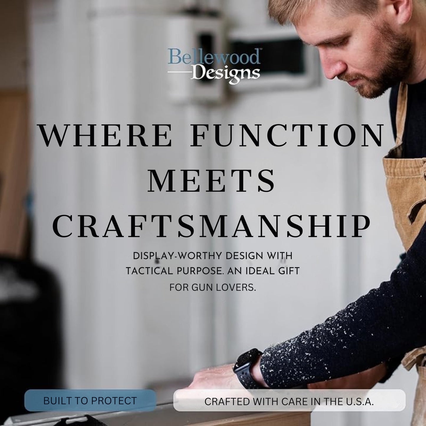 Bless This Home And All Who Enter Decorative Wall-Mounted Secure Gun Cabinet