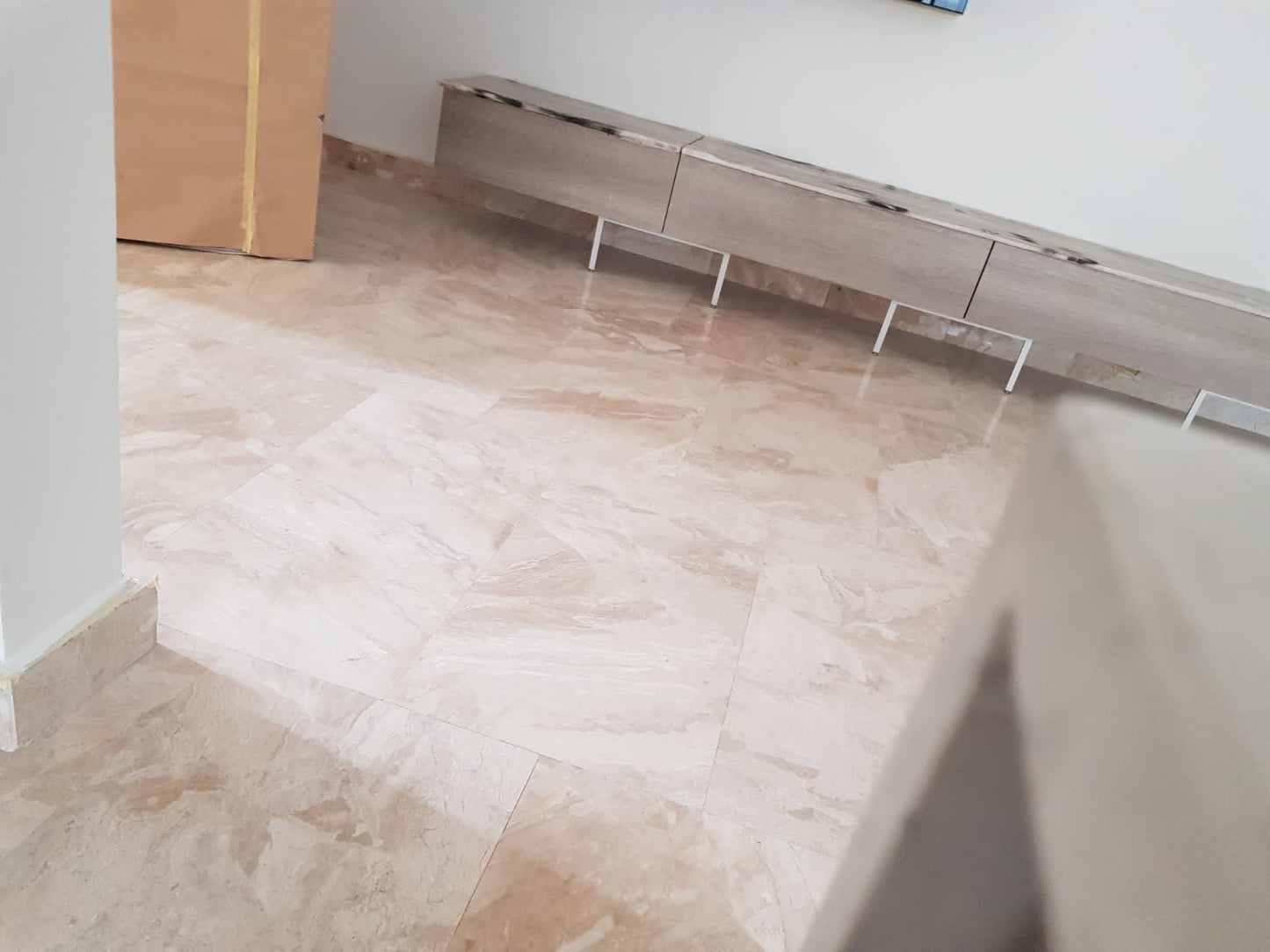 Diana Royal Beige Marble Polished Floor and Wall Tile-Large Format - Livfloors Collection