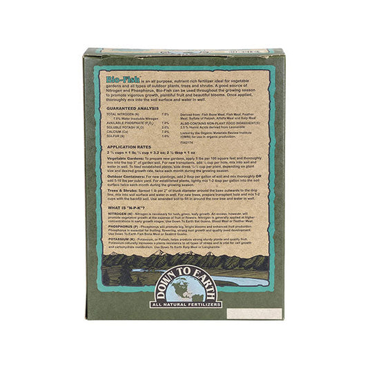 Down To Earth™, Bio-Fish® 7-7-2, All Natural Fertilizer, Blended (5 LBS.)