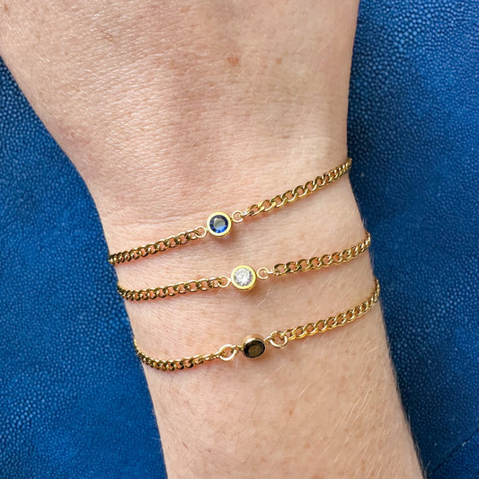 Birthstone Connected Bracelet or Necklace