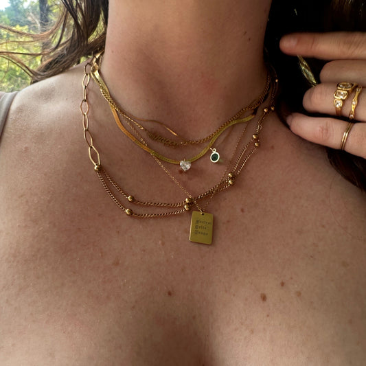 Foxtrot Pendant Necklace