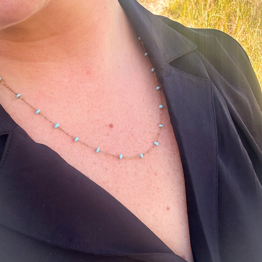 Turquoise Satellite Necklace