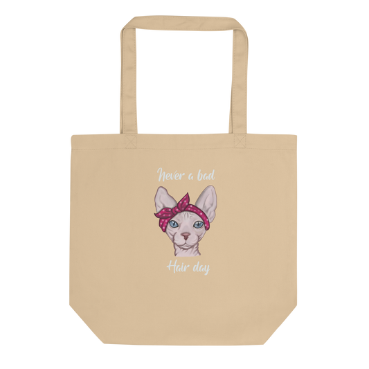 "NEVER A BAD HAIR DAY" ECO TOTE