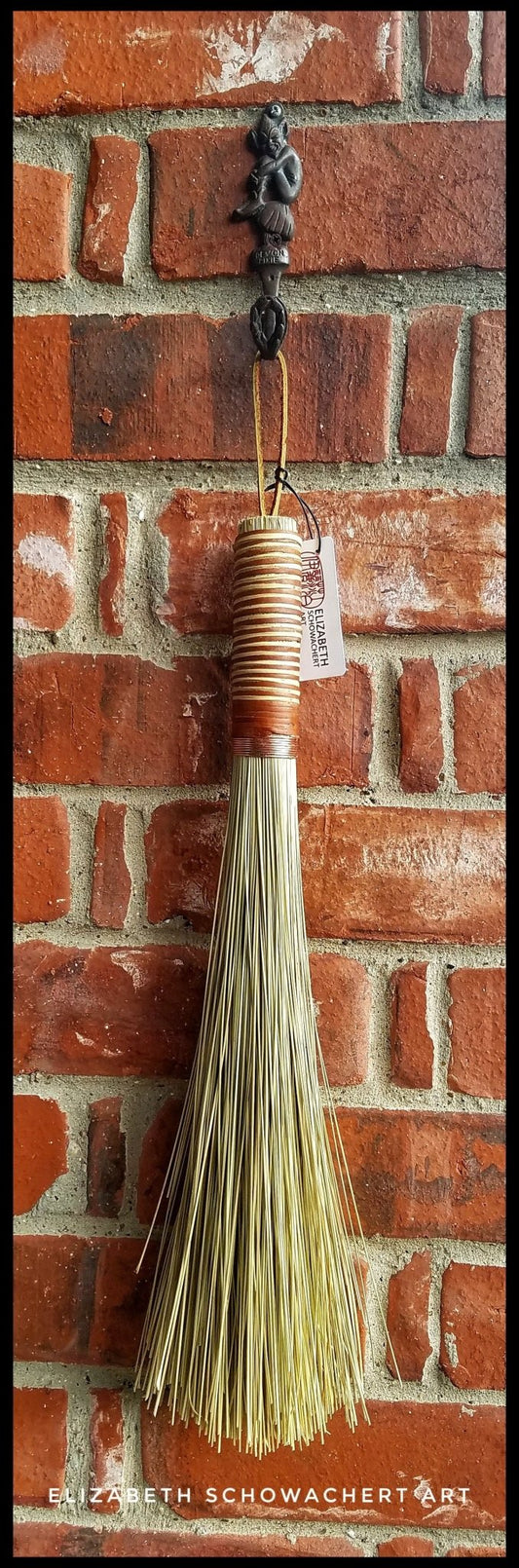 Handmade African Broom Fiber (18 Inches Long Total) Paint Brush - Elizabeth Schowachert Art - Little Red General Store