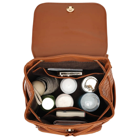 Compass 10L Vegan Leather Monogram Mini Backpack - ELLE Travel | USA - Little Red General Store