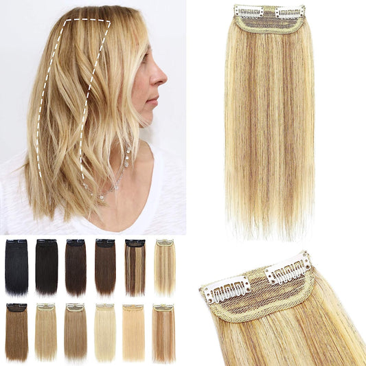 Human Hair strips clip extensions 1piece