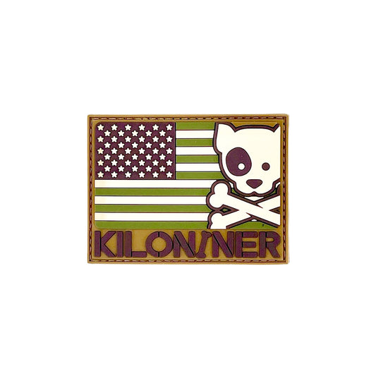 FREEDOM DOG & CROSSBONES LOGO PVC Morale Patch