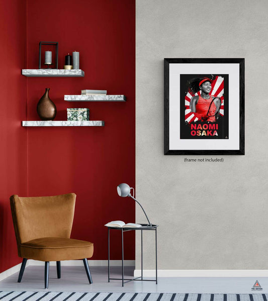 Naomi Osaka Poster Wall Art Print (18"x24")