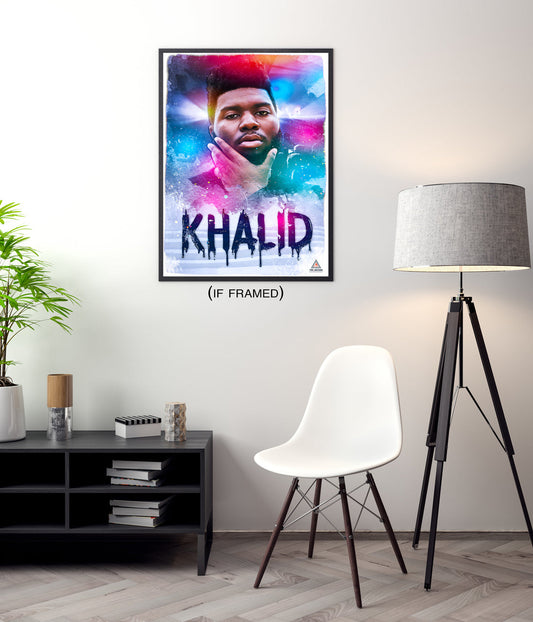 Khalid Poster Wall Art Print (18"x24")