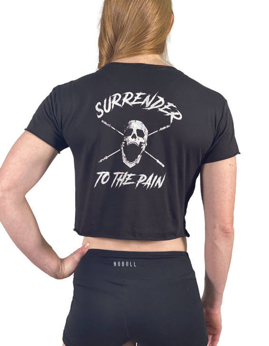 WOMEN'S SURRENDER TO THE PAIN CROP TOP - JerkFit - Little Red General Store