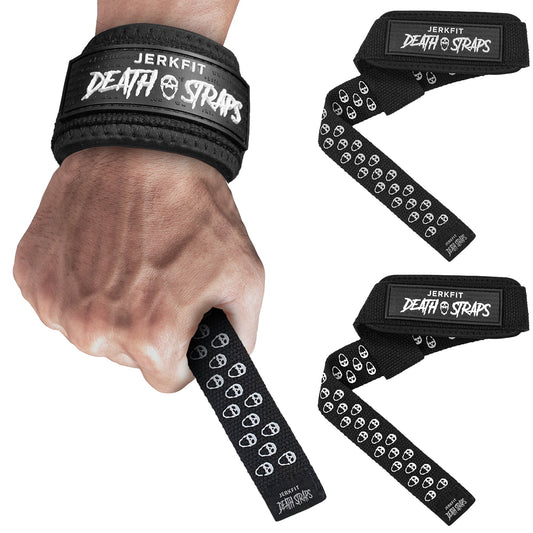 JerkFit Death Straps, Traditional Lifting Straps with Double Sided Skull - Grip - JerkFit - Little Red General Store
