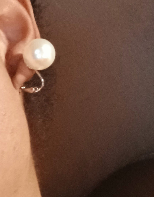 Classic screw back clip on faux pearl earrings - Kargo Fresh - Little Red General Store