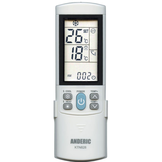 Anderic KTN828 (White) Universal Air Conditioner Remote Control for Mini Split, HVAC, Window, and Portable AC
