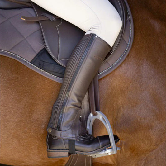 EQUITHÈME Leather Half Chaps