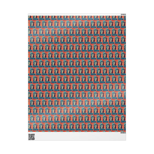 Liberty Semiquicentennial Custom Wrapping Paper Roll – America’s 250th Anniversary