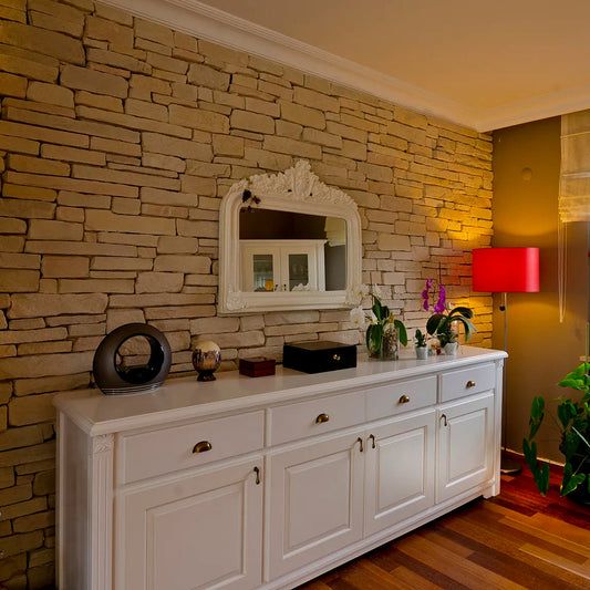 Sierra Pearl Slate Look Manufactured Stone Handmade Veneer - Livfloors Collection