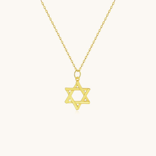 925 Sterling Silver Star of David Necklace