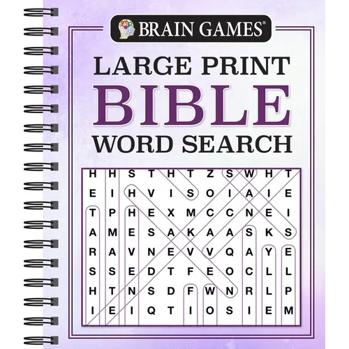 Brain Games - Large Print Bible Word Search - Spiral