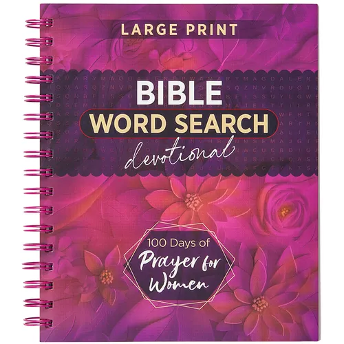 100 Days of Prayer for Women: Bible Word Search Devotional - Spiral