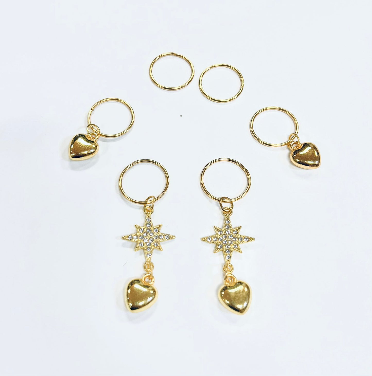 LQQKS HAIR BRAID RING & BRAID TUBE 4PCS/PACK