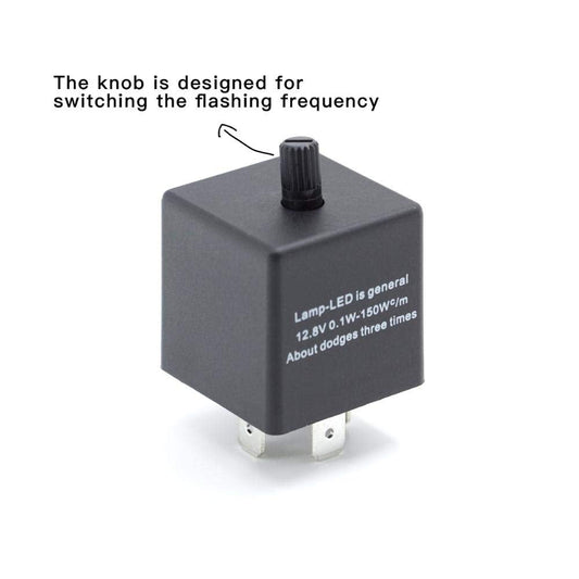 3 - PIN CF13 12V 20A Adjustable Electric Flasher Relay: Anti Hyper Flash For Ford, HYUNDAI, Nissan, Subaru, Honda - PA LED BULB - HYUGA - Little Red General Store