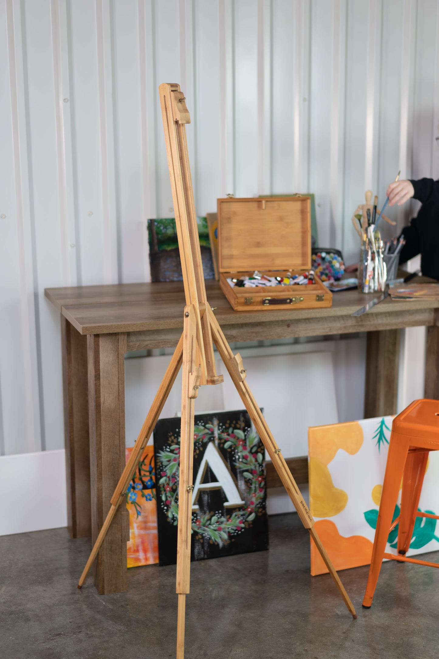Pacific Arc - Field Bamboo Professional Foldable Studio Easel, 41 Inch Canvas Size for watercolors, painting, drawing, sketching, and display - Pacific Arc - Little Red General Store