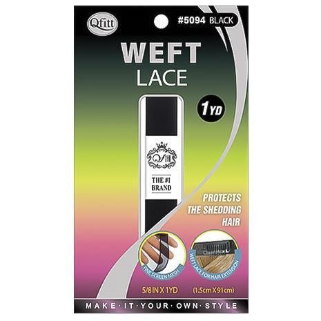 Qfitt Weft Lace 5/8" x 1YD Protects The Shedding Hair Hair-Pieces Hair Extension