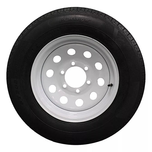 (Set of 4) Antego Tire and Wheel 205/75R15 Highway Terrain – 15.0-Inch Rim, 8-Ply-Ply Strength, Load 107.0, Speed M – Heavy-Duty Trailer Tire | A15604520116108ST20575R15-B4