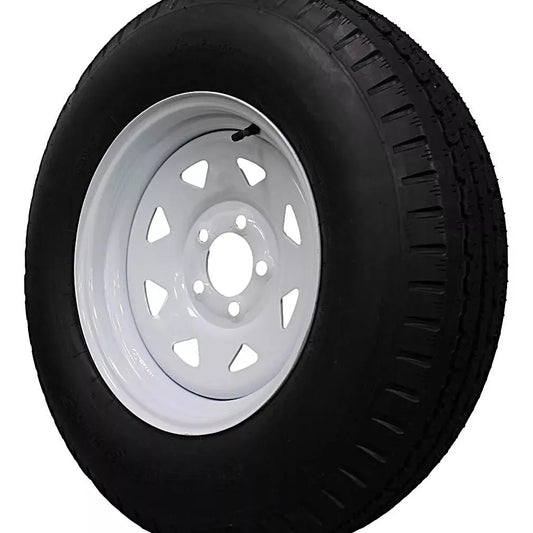 (Single Assembly) Antego Tire and Wheel 225/75D15 Highway Terrain – 15.0-Inch Rim, 8-Ply-Ply Strength, Load 113.0, Speed M – Heavy-Duty Trailer Tire | A15604500116208ST22575D15