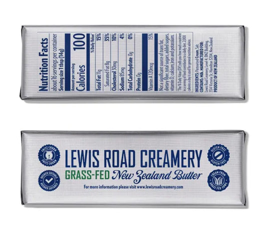 Lewis Road Creamery Salted Butter (8oz / 226g each) - 12PK (6lb / 2.7kg total)