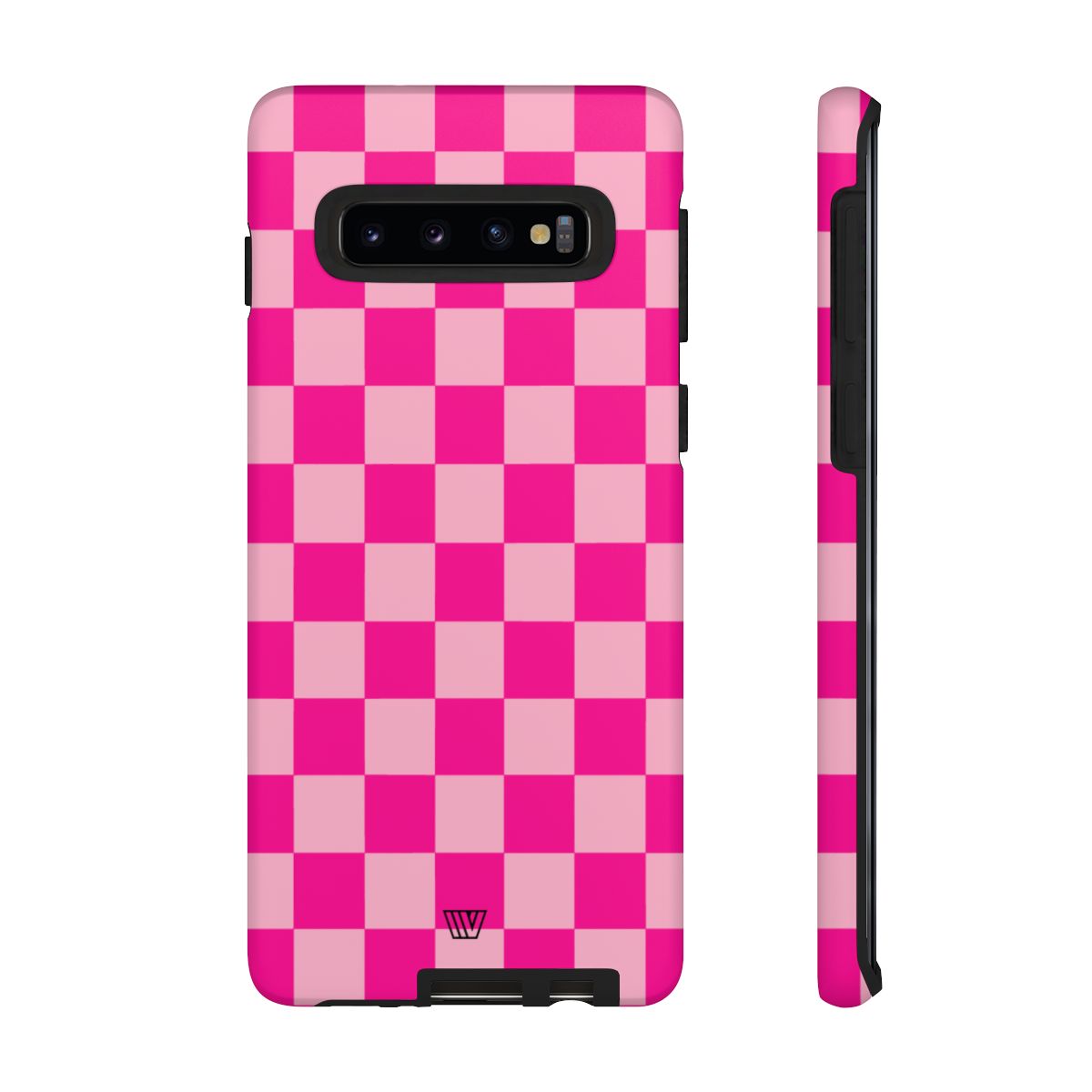 HOT PINK CHECKERBOARD | Tough Phone Case