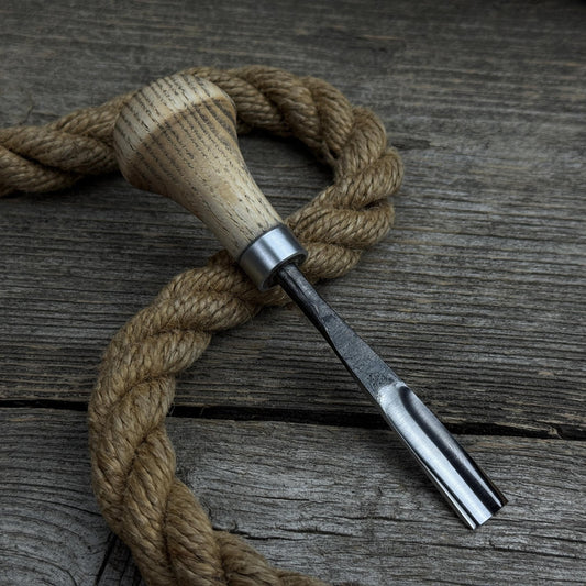 Straight Carving Gouge with Palm Handle, 5 - 12 mm (0.20 - 0.47 inches)