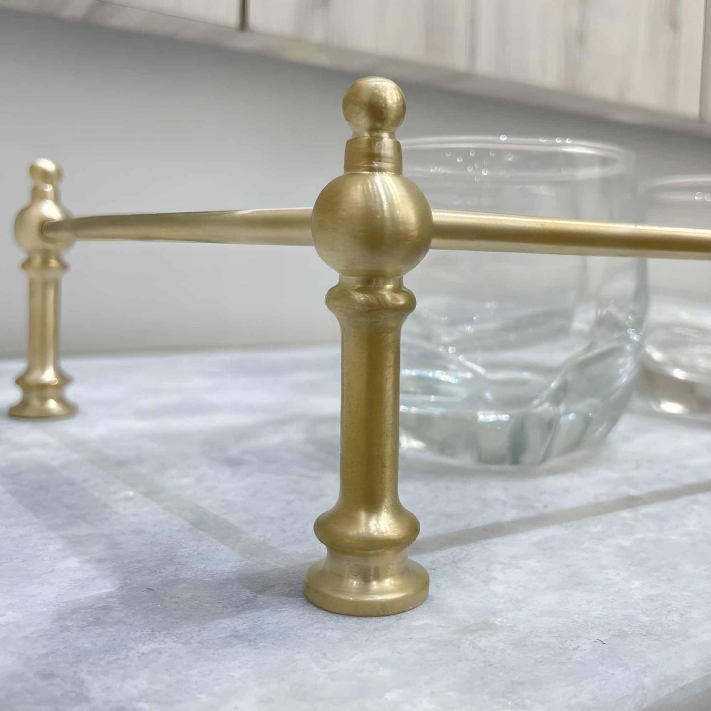 Victorian Brass Gallery Rail - Brushed Brass - Stylentdecor - Little Red General Store