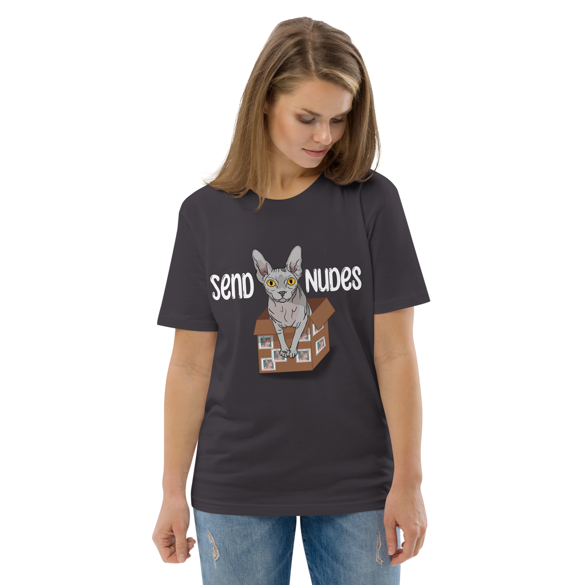 "SEND NUDES" UNISEX ECO TEE