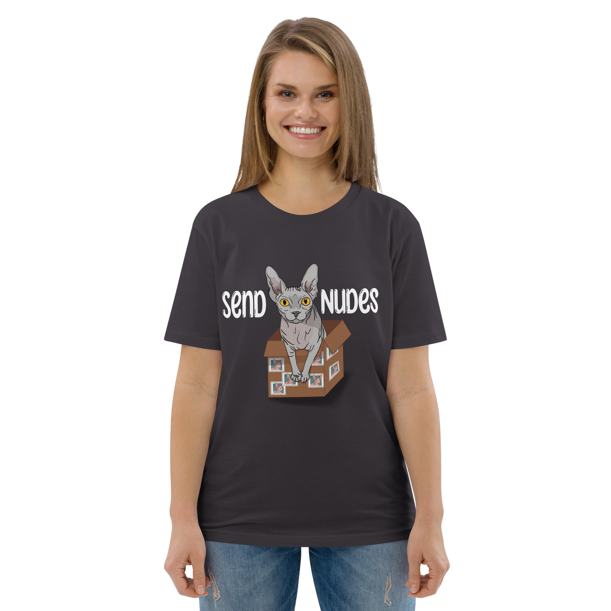"SEND NUDES" UNISEX ECO TEE