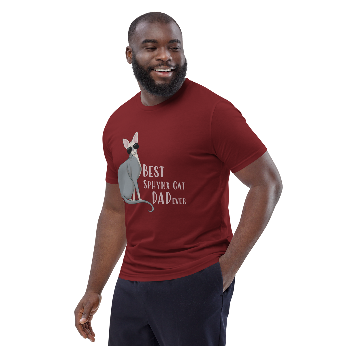 "BEST SPHYNX CAT DAD" UNISEX ECO TEE
