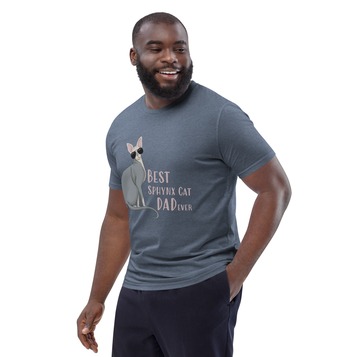 "BEST SPHYNX CAT DAD" UNISEX ECO TEE