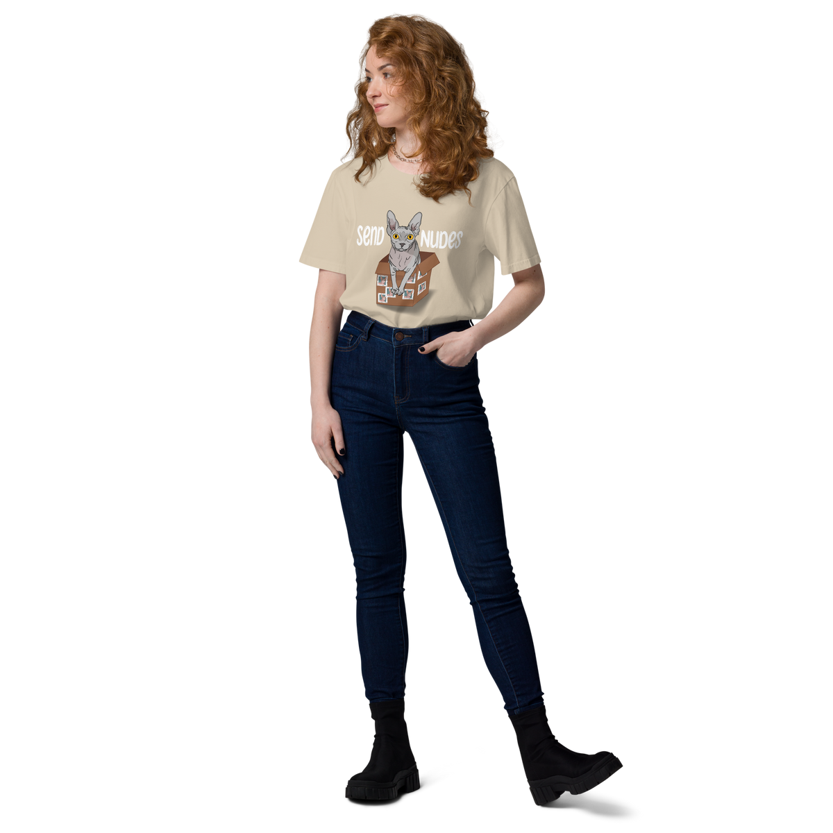 "SEND NUDES" UNISEX ECO TEE