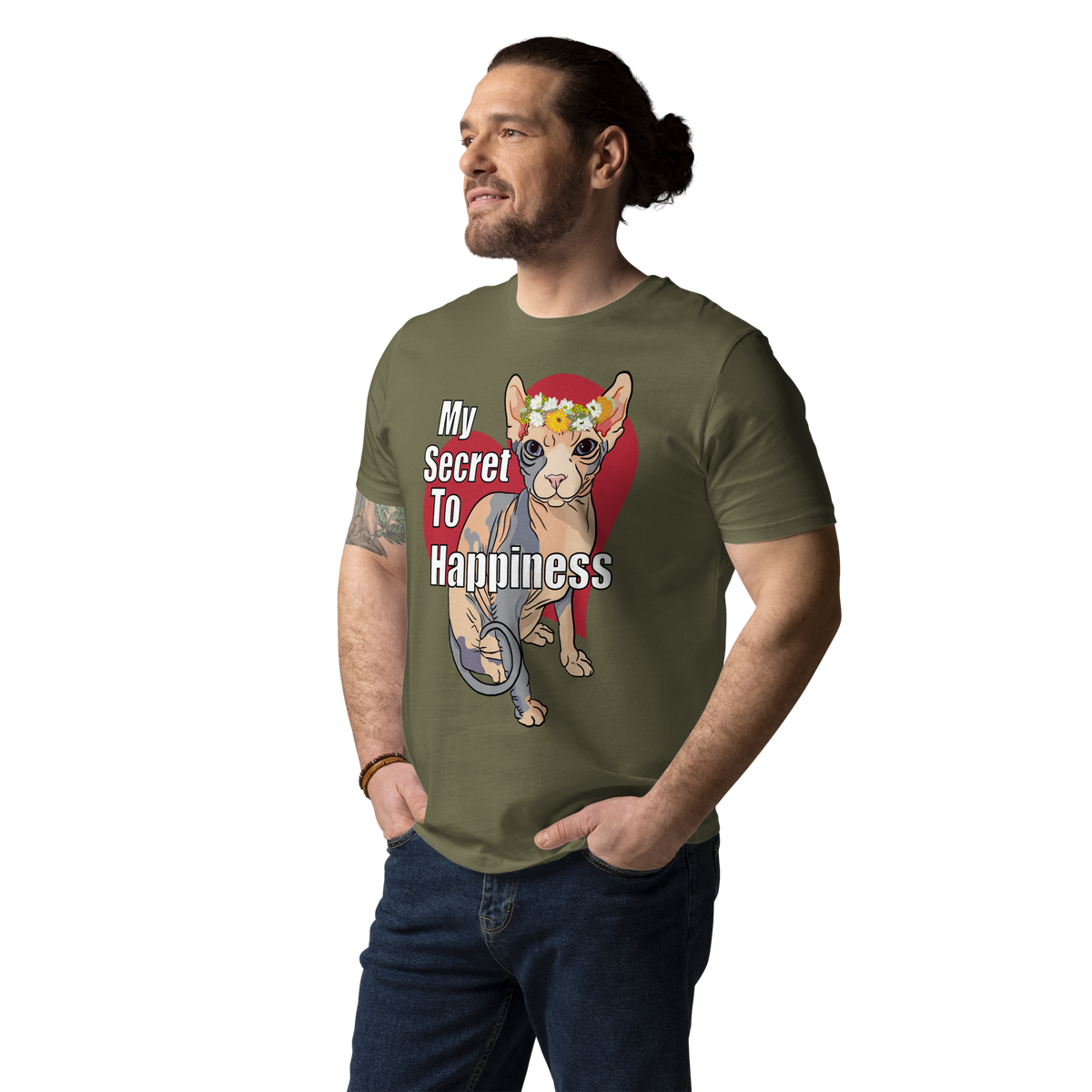 "MY SECRET TO HAPPINESS" UNISEX ECO TEE