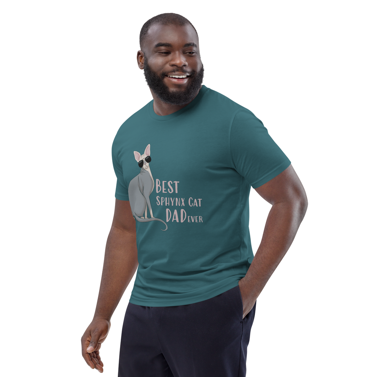 "BEST SPHYNX CAT DAD" UNISEX ECO TEE