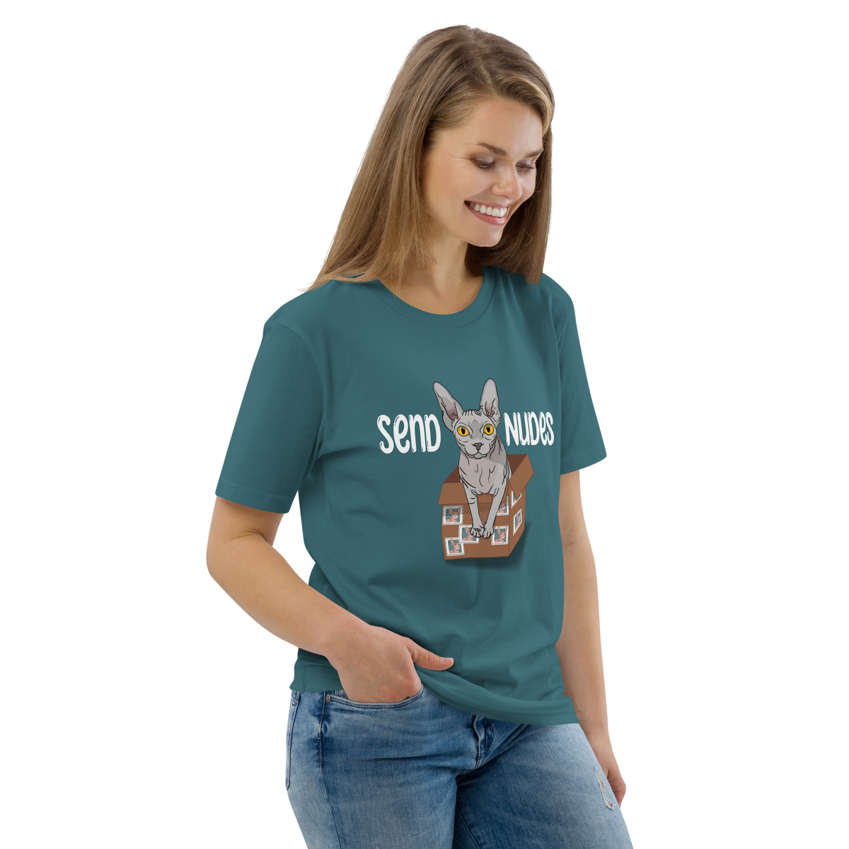 "SEND NUDES" UNISEX ECO TEE