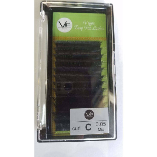 VIP - V Type Easy Fan Lashes - 0.5 C curl -12 lines