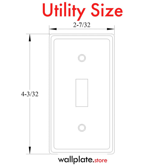 1 Gang Galvanized Steel Toggle Switch Utility cover - Wallplate.Store - Little Red General Store