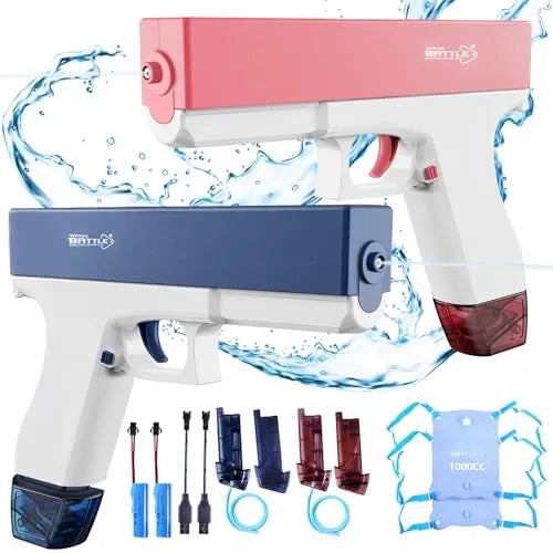 Hakol Set of 2 Rechargeable Large Capacity & Long Range Automatic Water Guns