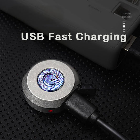EDC Keychain LED Flashlight High Powerful Outdoor Light Self Defense Mini Torch Lighting Strobe Hiking Camping Ring King - Wautton Outdoor Gear - Little Red General Store