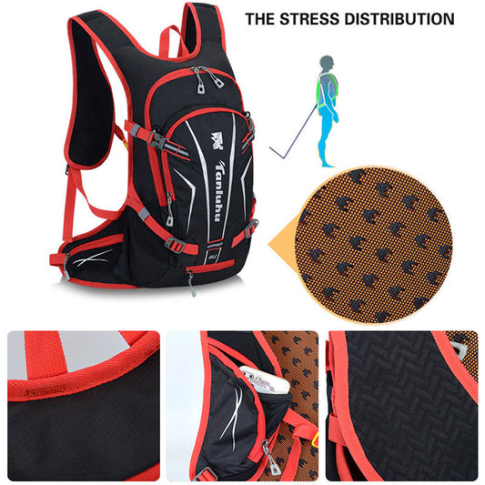 25L Sport Cycling Bag Rid Backpack For Bicycle Women Men Bike Outdoor Running Hiking Black Reflective Cycling Backpack - Wautton Outdoor Gear - Little Red General Store