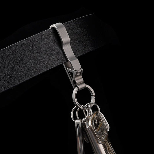 Men's Titanium Alloy Keychain - Lightweight & Strong Key Ring - Wautton Outdoor Gear - Little Red General Store